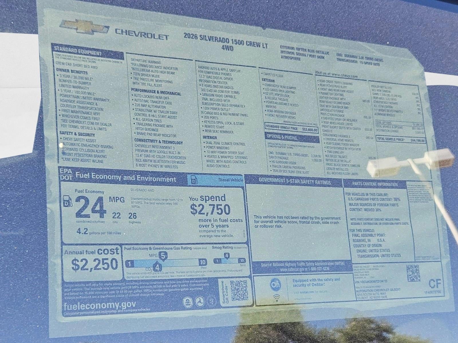 2026 Chevrolet Silverado 1500 LT