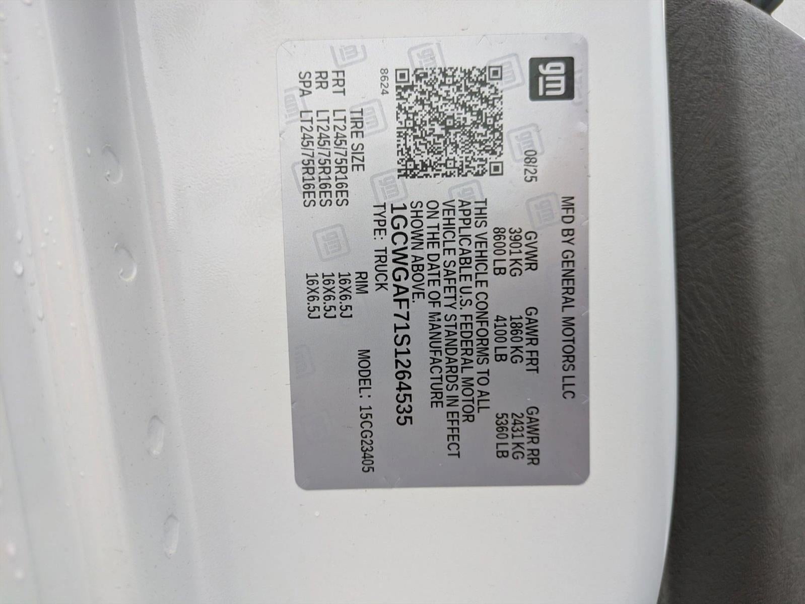 2025 Chevrolet Express Cargo 2500 Base