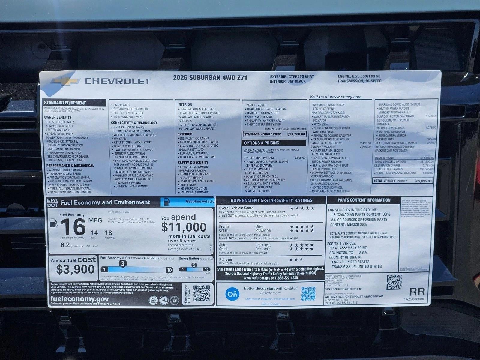 2026 Chevrolet Suburban Z71