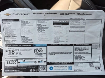2027 Chevrolet Corvette Stingray 1LT