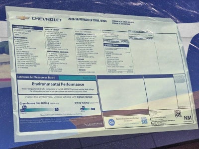 2026 Chevrolet Silverado EV Trail Boss - Extended Range