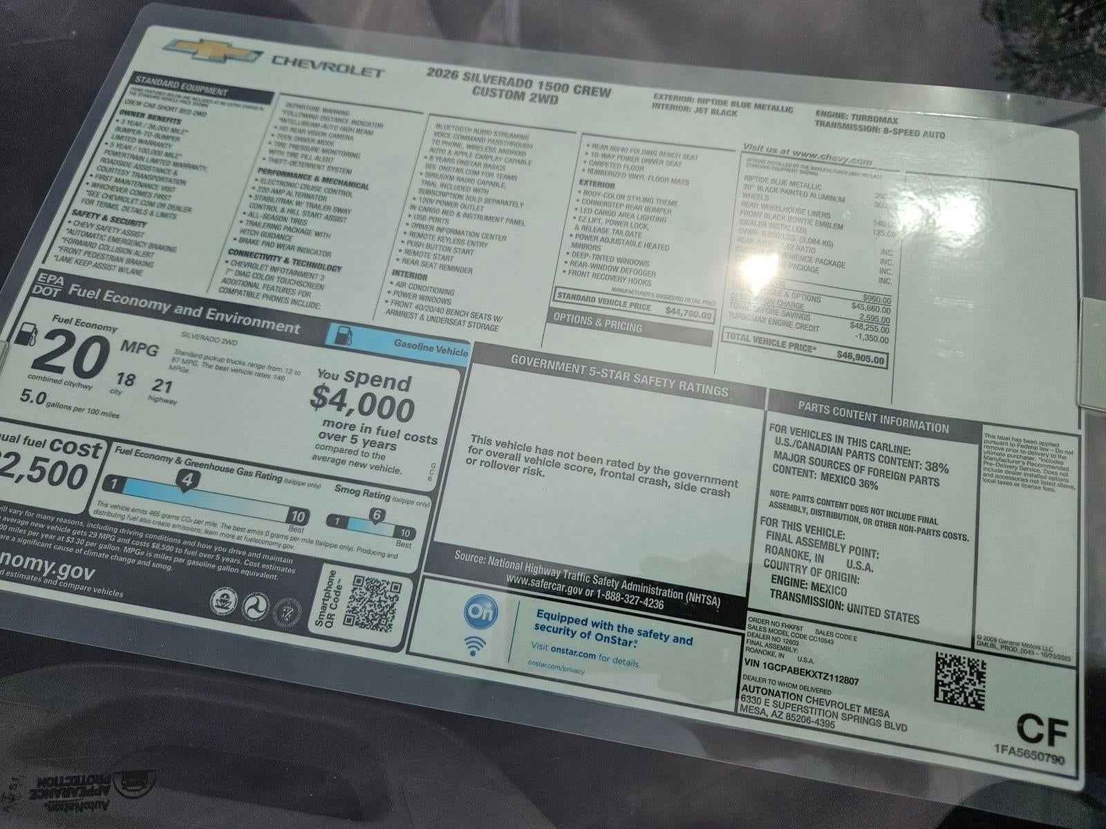 2026 Chevrolet Silverado 1500 Custom