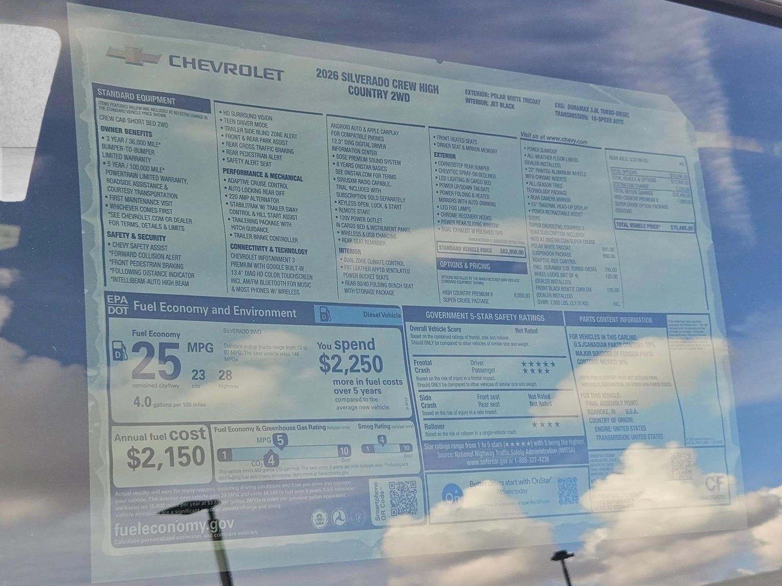 2026 Chevrolet Silverado 1500 High Country