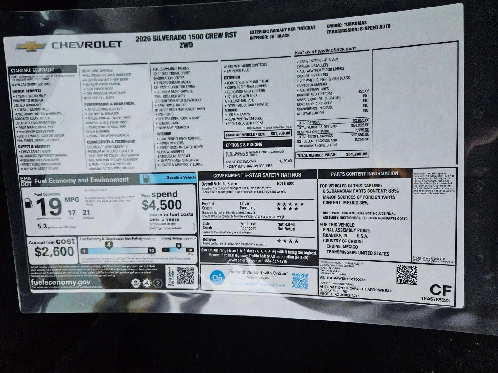 2026 Chevrolet Silverado 1500 RST