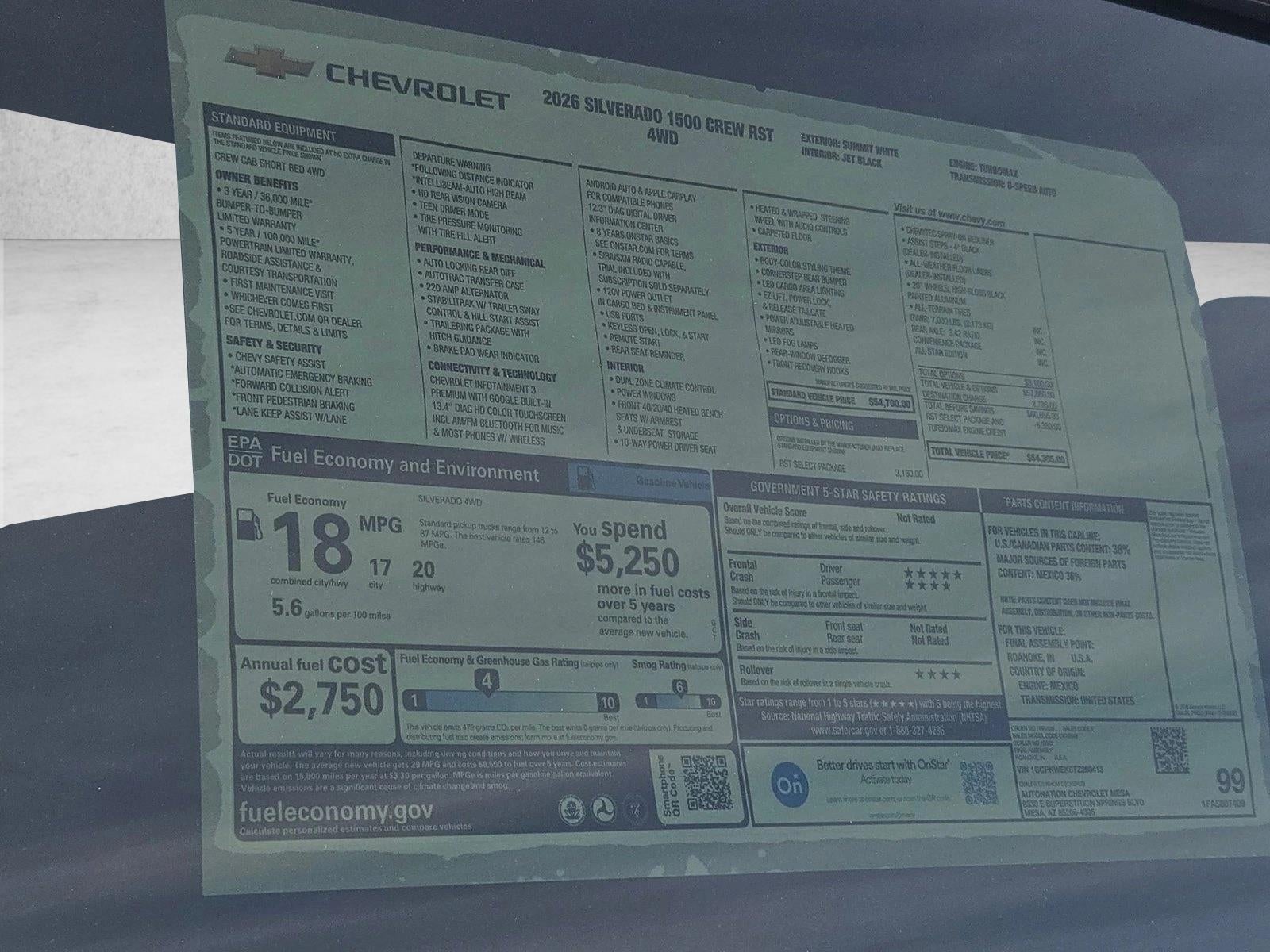 2026 Chevrolet Silverado 1500 RST