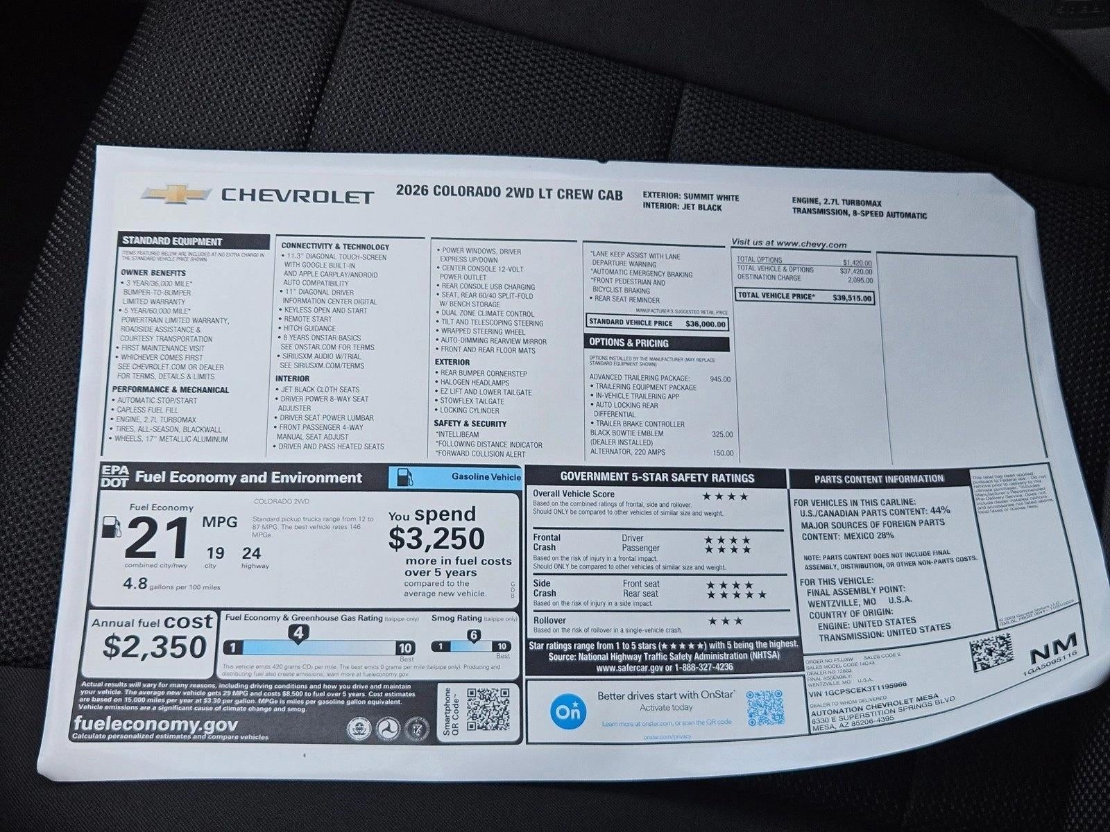 2026 Chevrolet Colorado LT