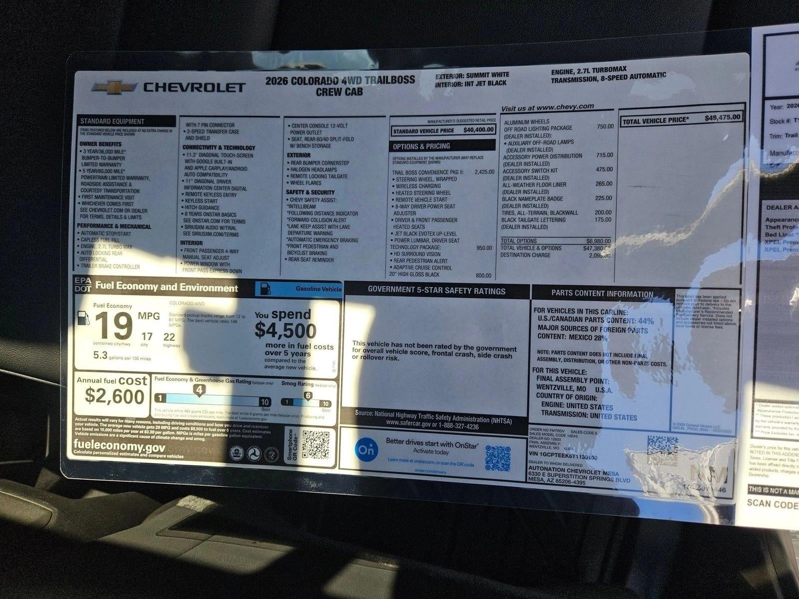 2026 Chevrolet Colorado Trail Boss