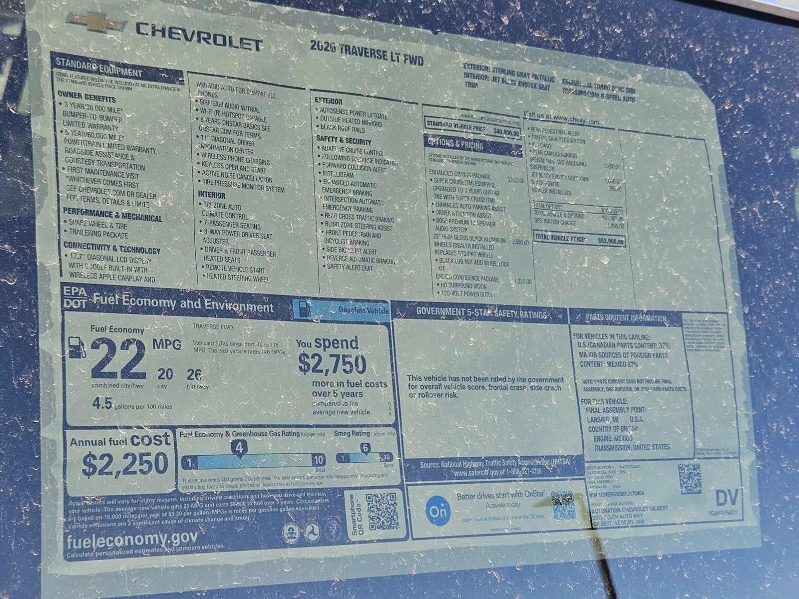 2026 Chevrolet Traverse LT