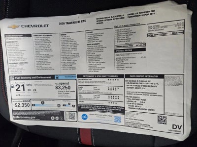 2026 Chevrolet Traverse RS