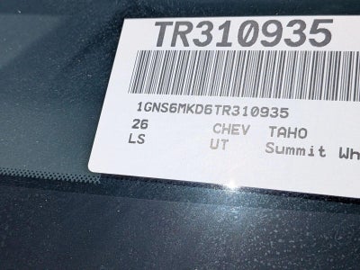 2026 Chevrolet Tahoe LS