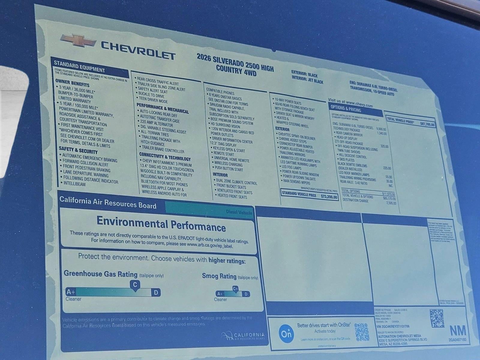 2026 Chevrolet Silverado 2500 HD High Country