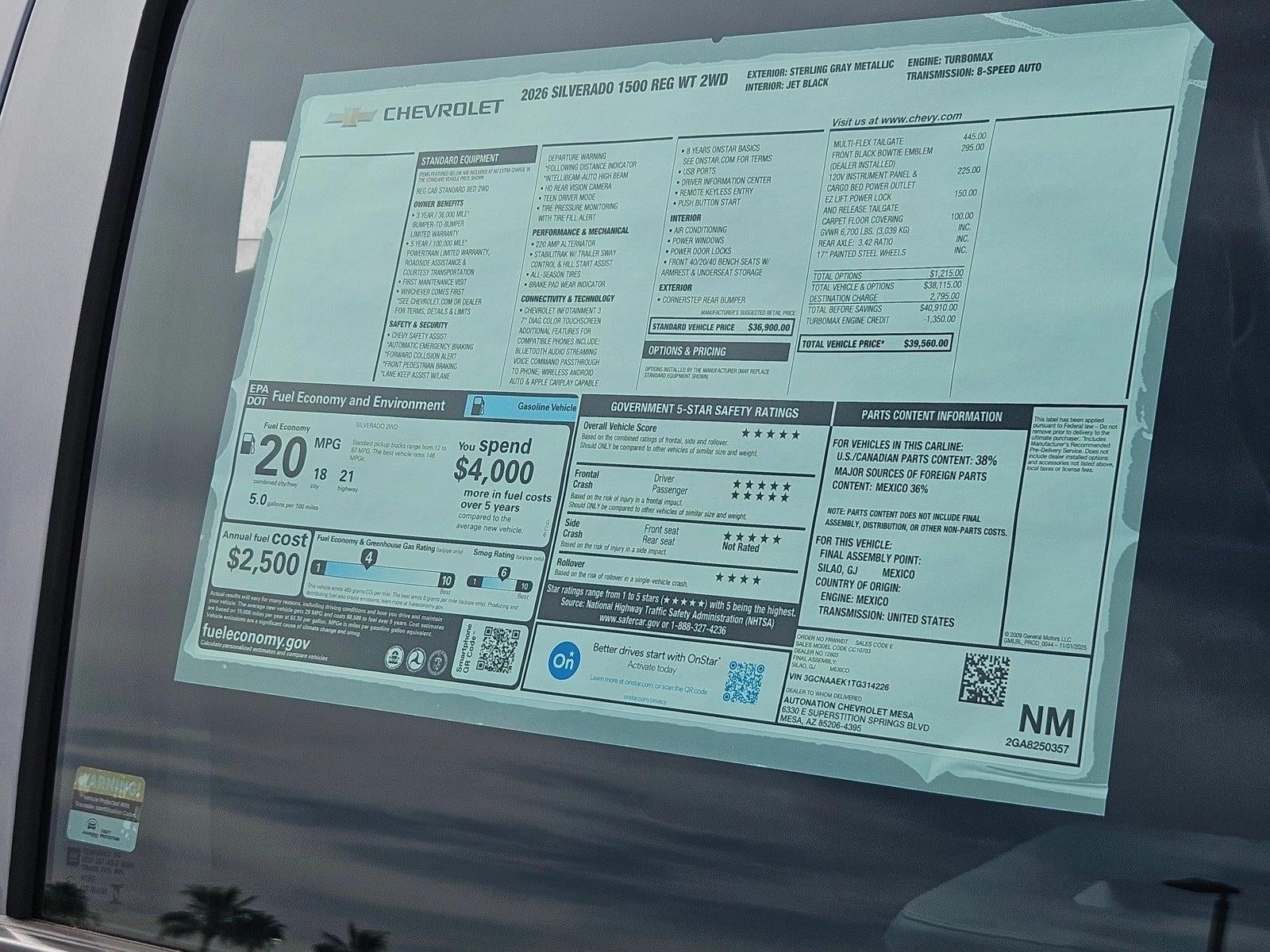 2026 Chevrolet Silverado 1500 WT