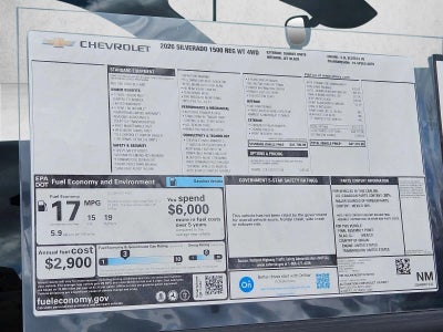 2026 Chevrolet Silverado 1500 WT