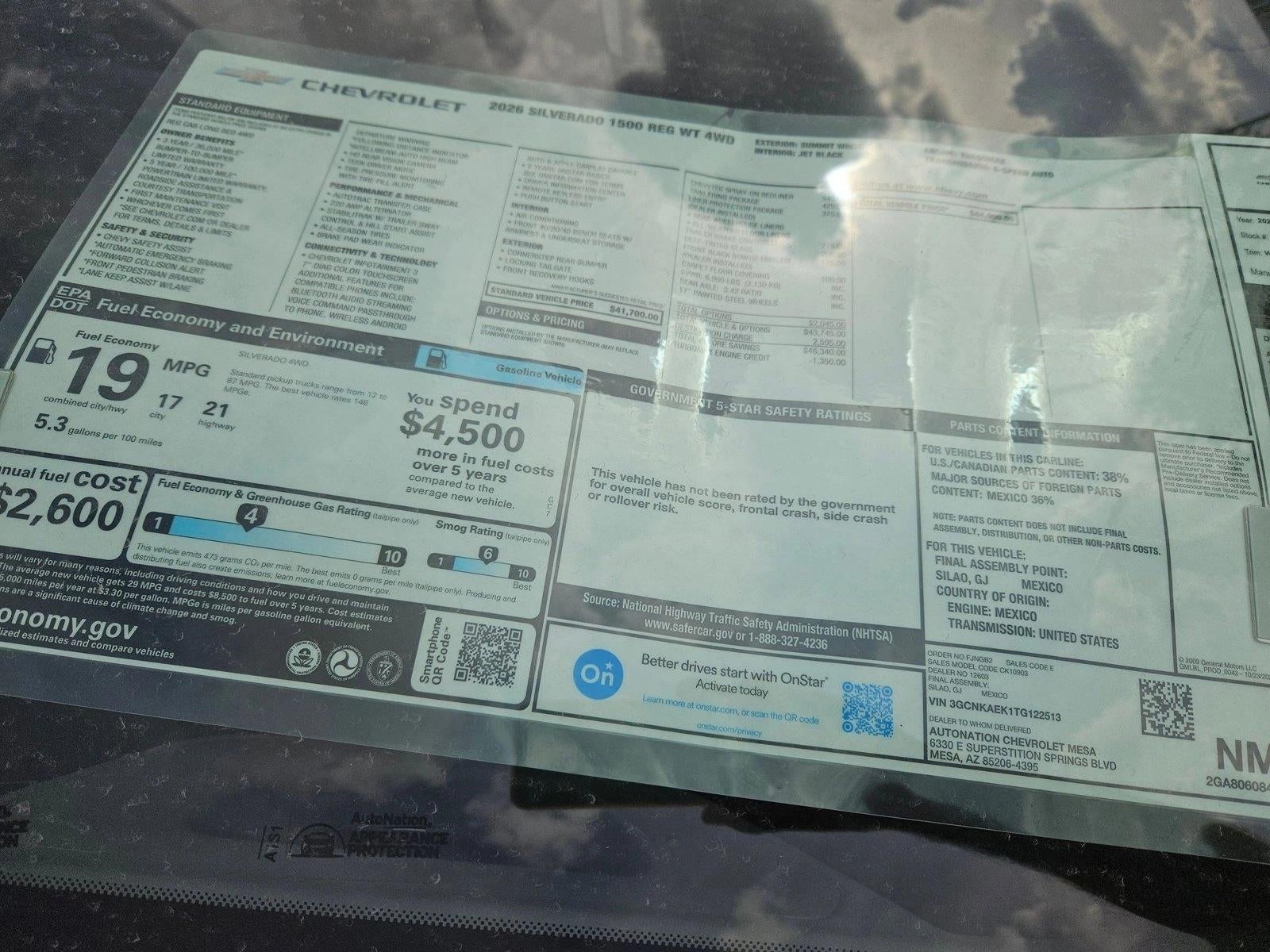 2026 Chevrolet Silverado 1500 WT