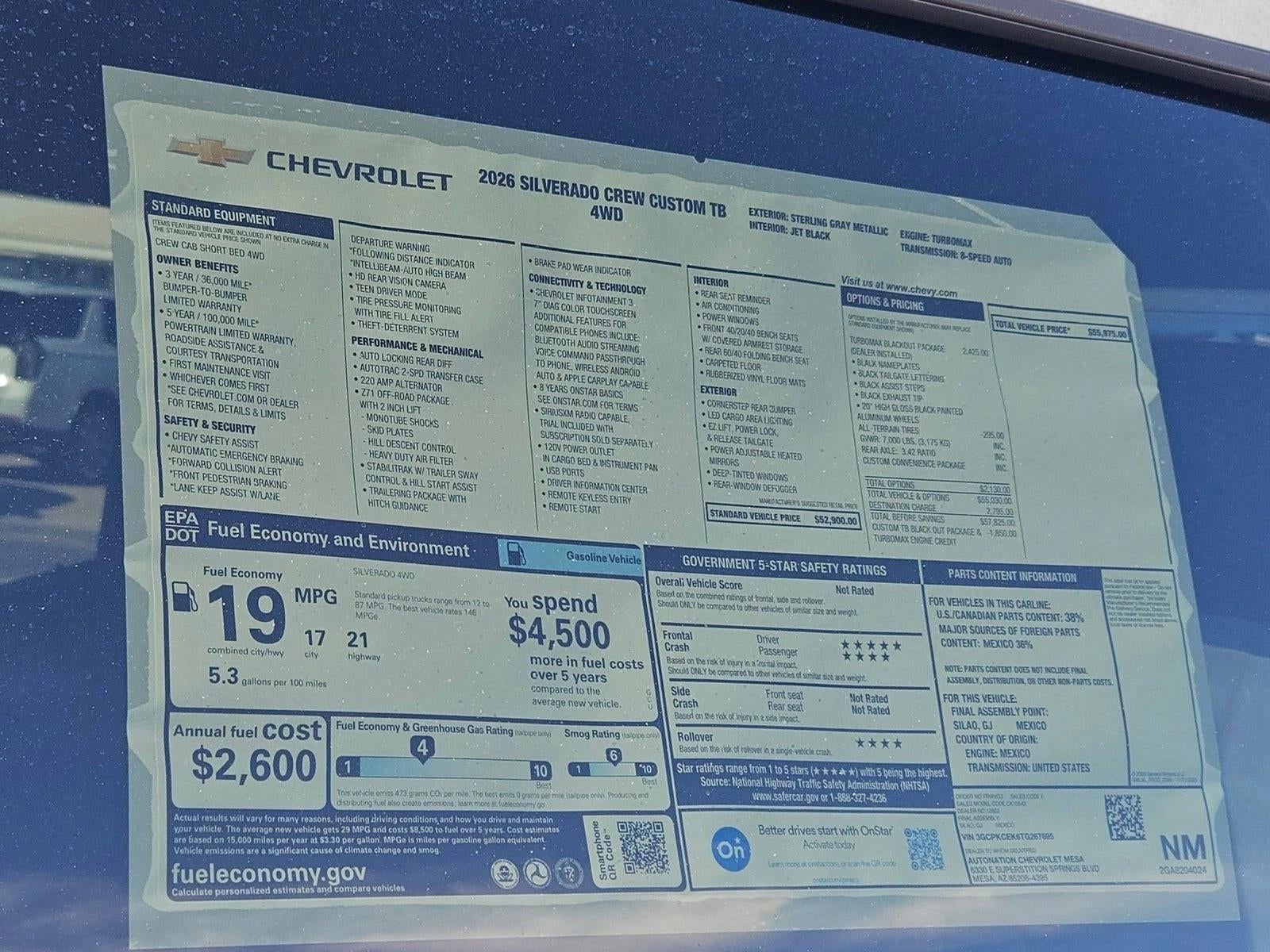 2026 Chevrolet Silverado 1500 Custom Trail Boss