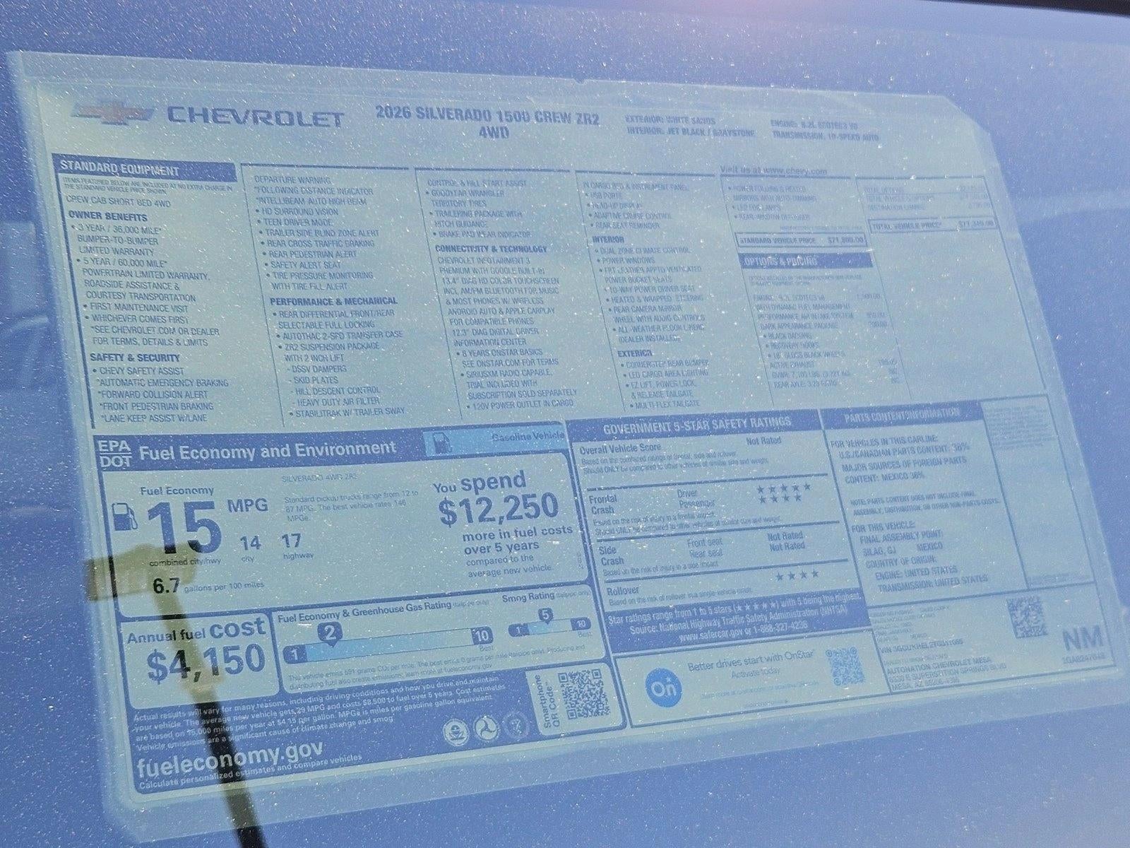 2026 Chevrolet Silverado 1500 ZR2