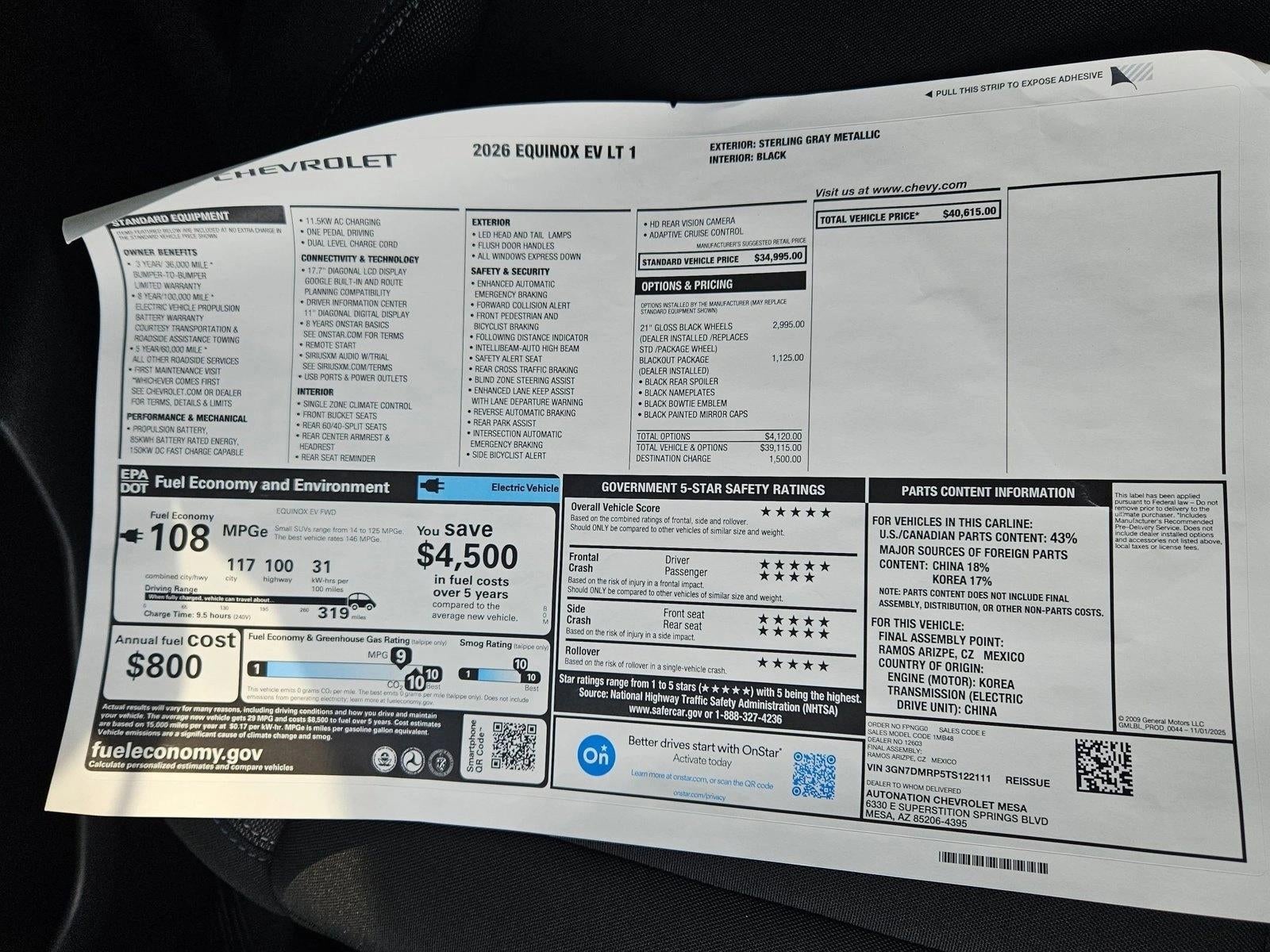 2026 Chevrolet Equinox EV LT