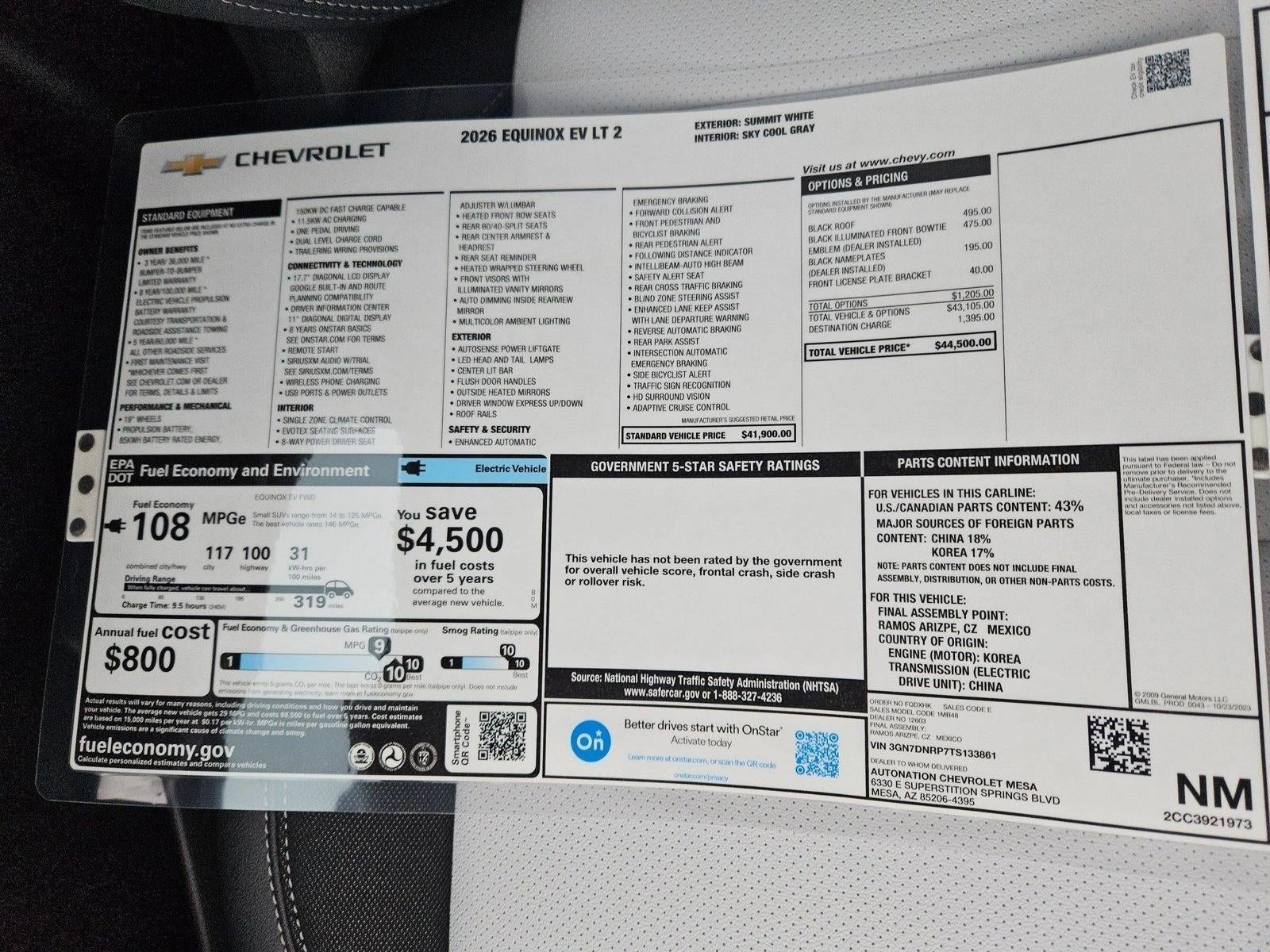 2026 Chevrolet Equinox EV LT