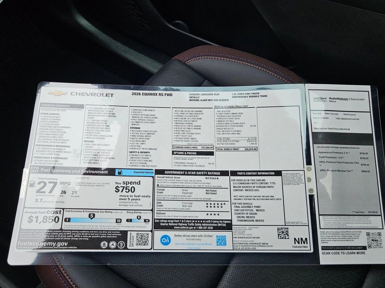 2026 Chevrolet Equinox RS