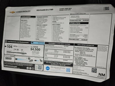 2026 Chevrolet Blazer EV LT