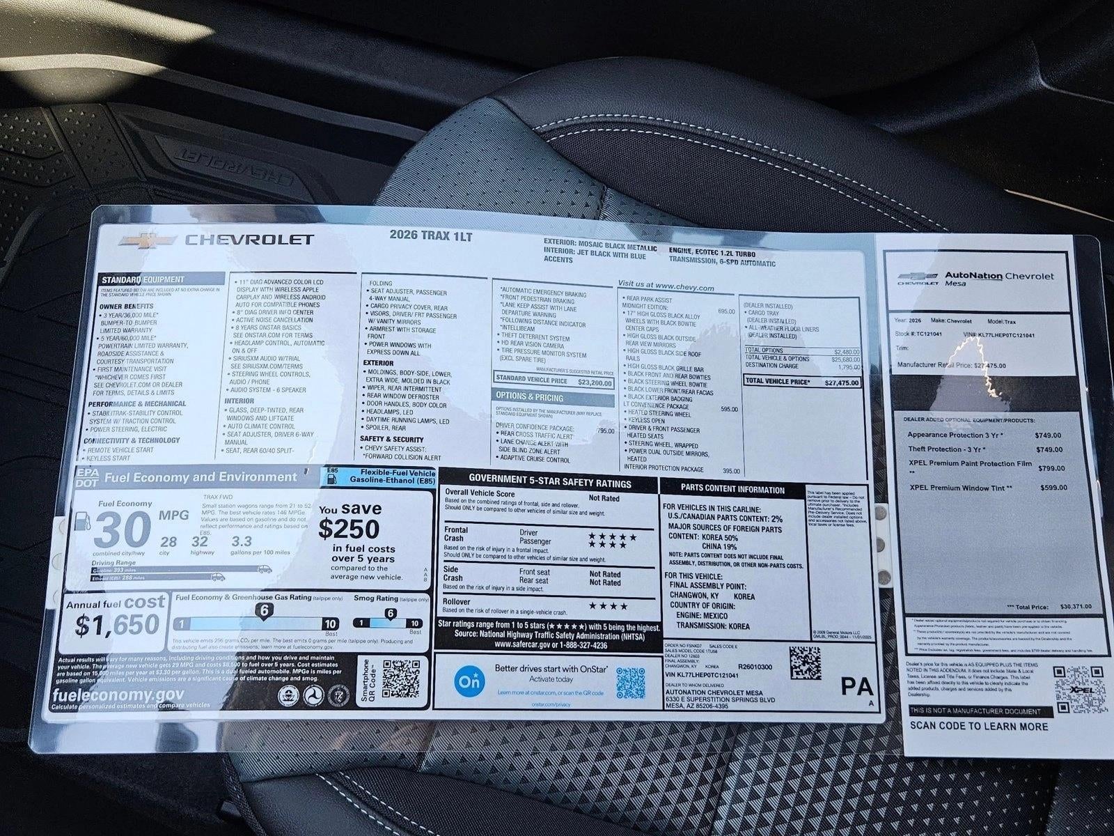 2026 Chevrolet Trax LT