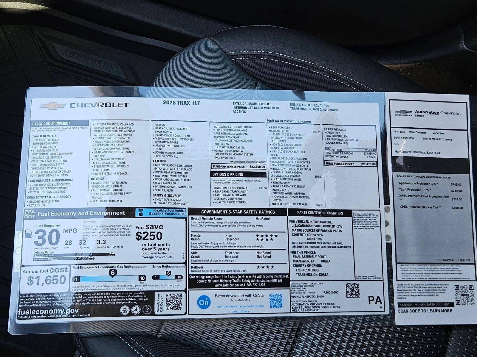 2026 Chevrolet Trax LT