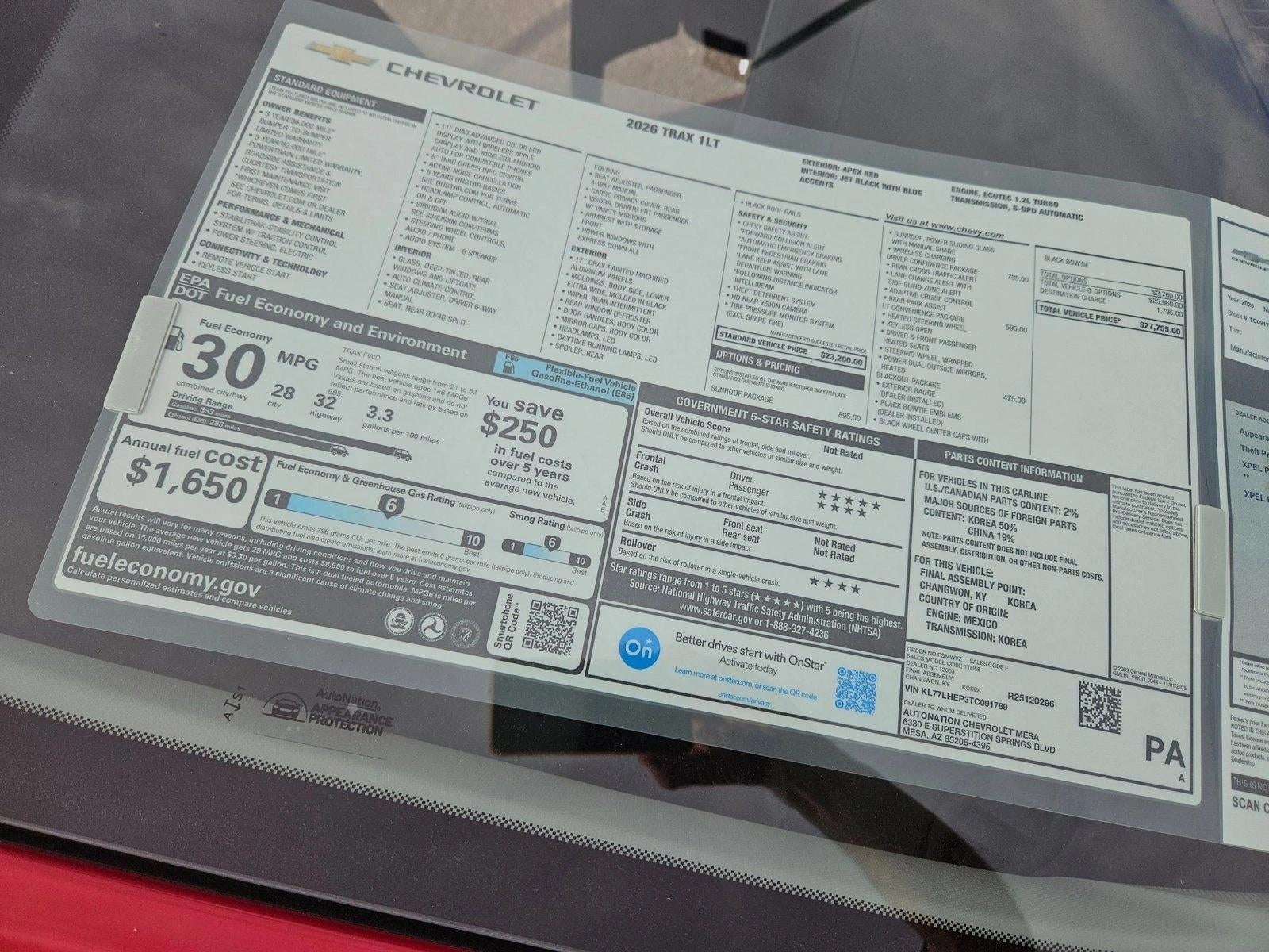 2026 Chevrolet Trax LT