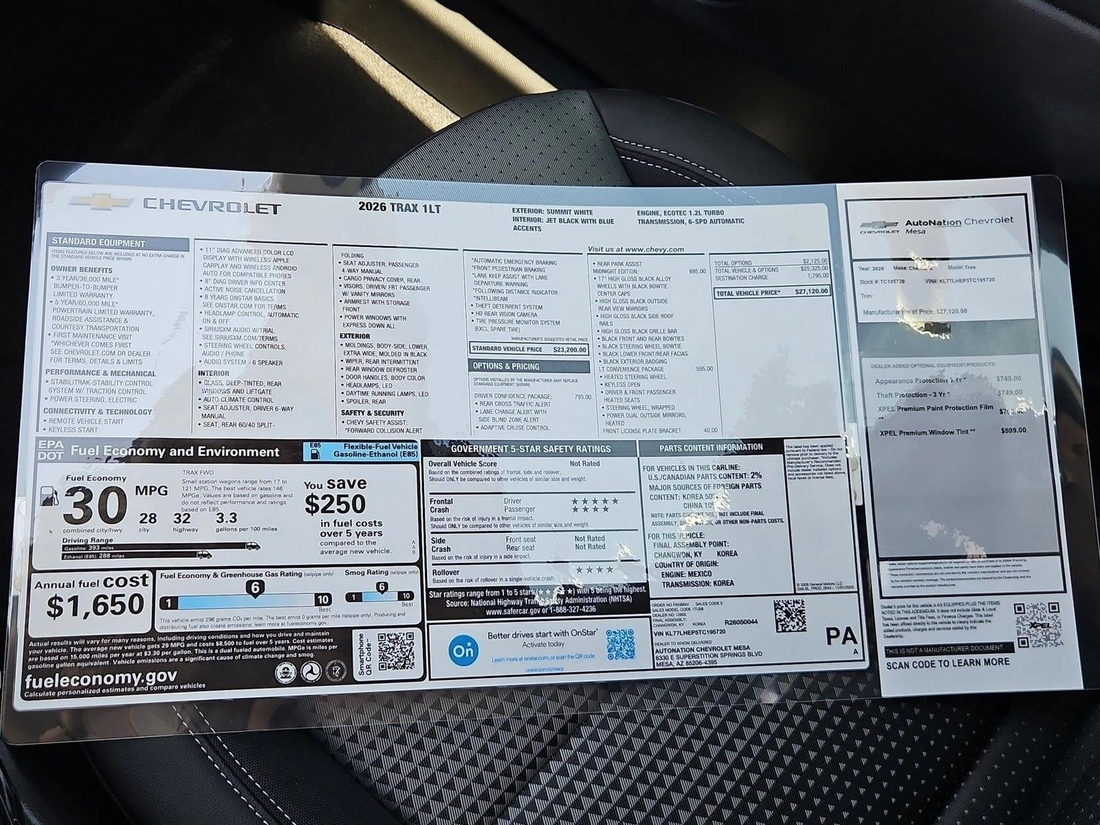 2026 Chevrolet Trax LT
