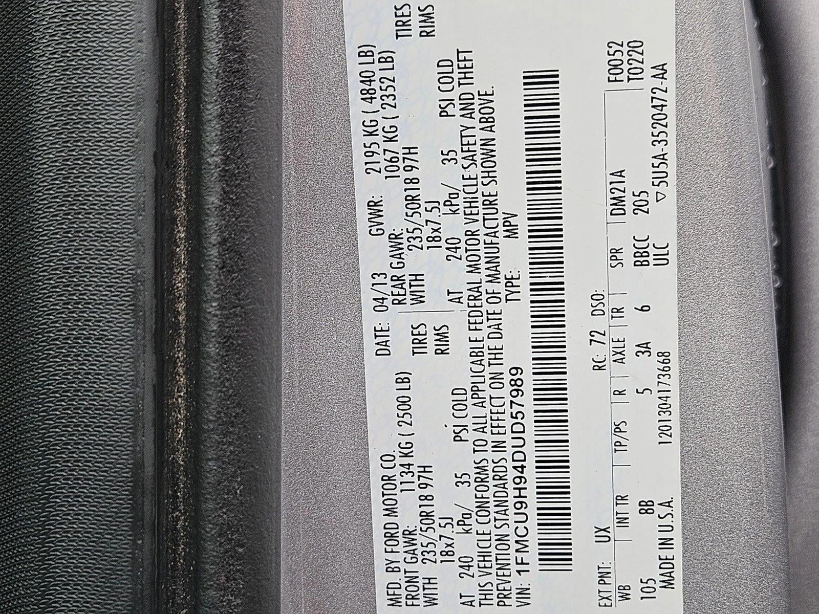 2013 Ford Escape SEL