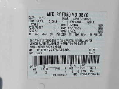 2007 Ford F-150 XL