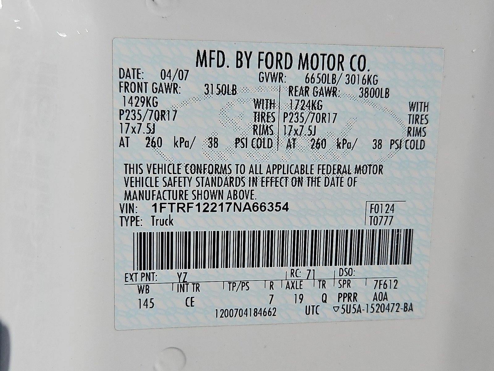 2007 Ford F-150 XL