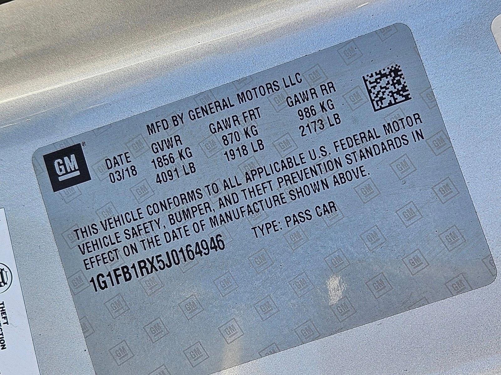 2018 Chevrolet Camaro 1LT