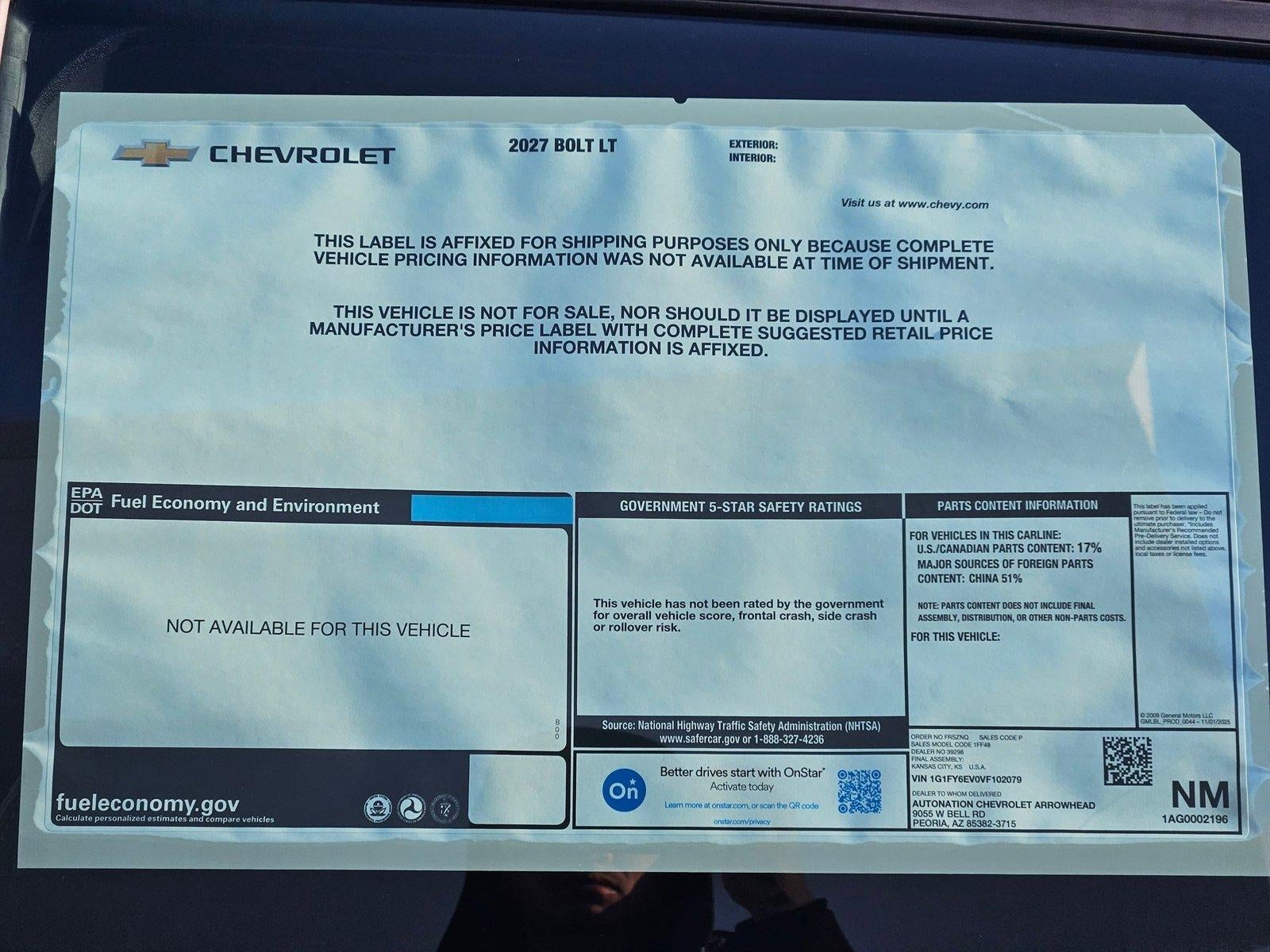 2027 Chevrolet Bolt LT