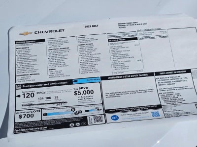 2027 Chevrolet Bolt LT