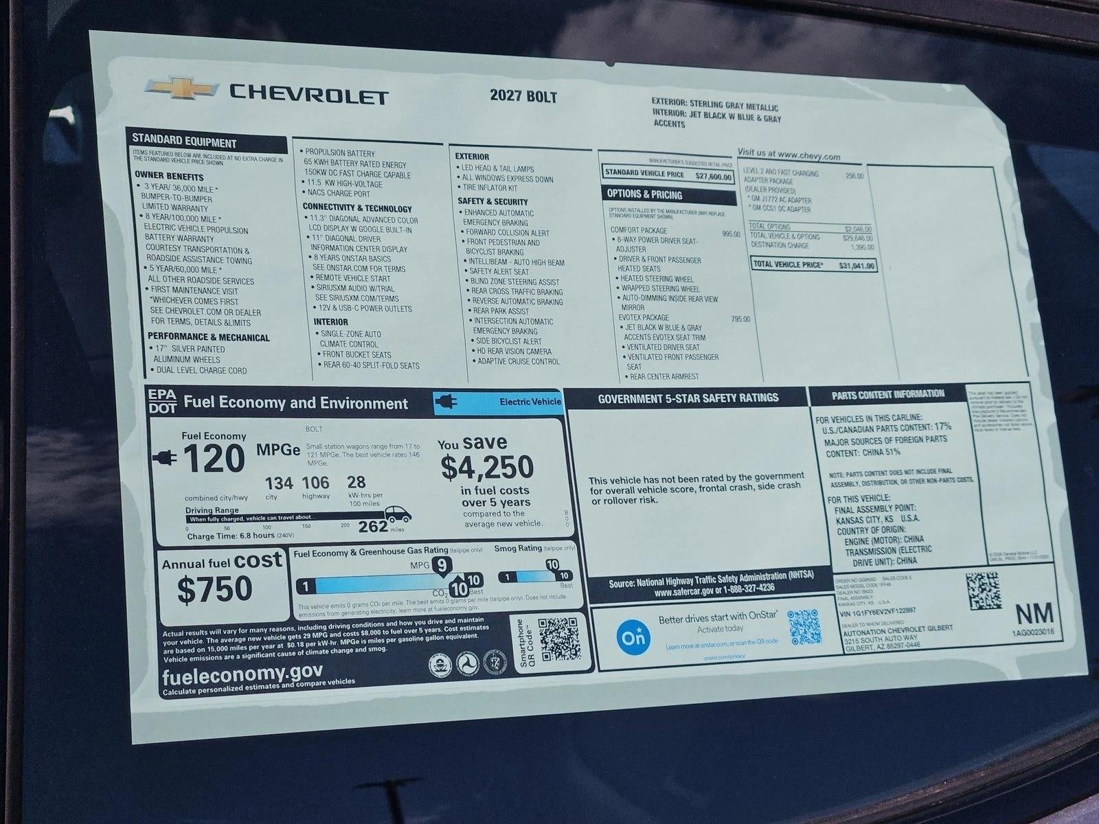2027 Chevrolet Bolt LT