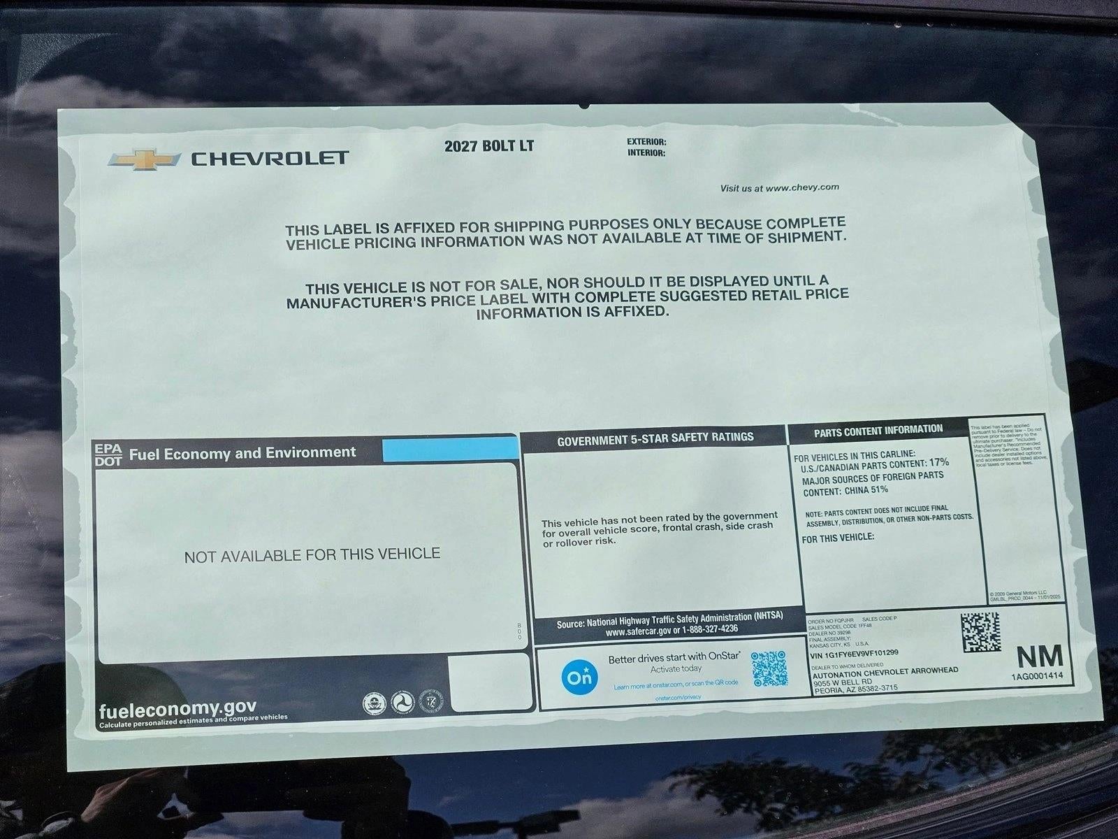 2027 Chevrolet Bolt LT