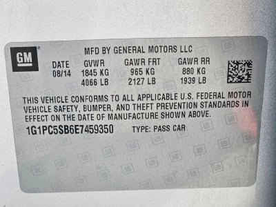 2014 Chevrolet Cruze 1LT