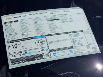 2026 Chevrolet Corvette Z06 1LZ