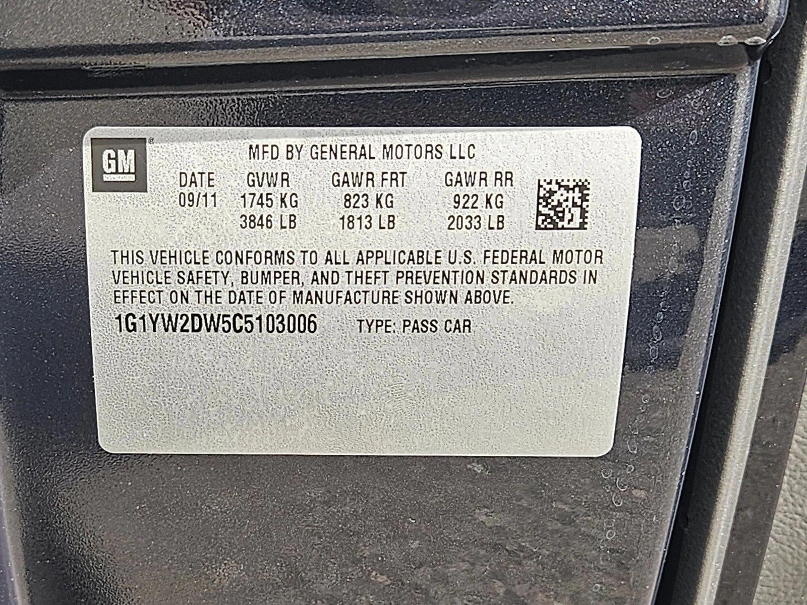 2012 Chevrolet Corvette Grand Sport Z16 Grand Sport w/3LT