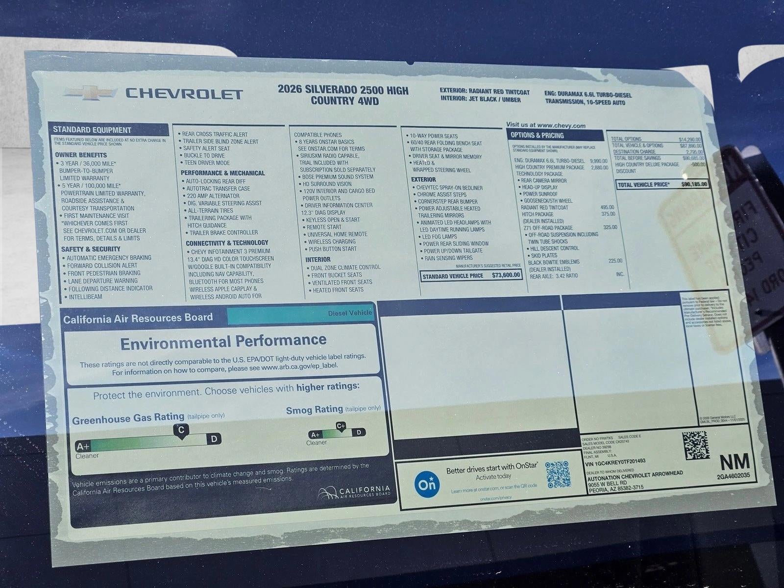 2026 Chevrolet Silverado 2500 HD High Country