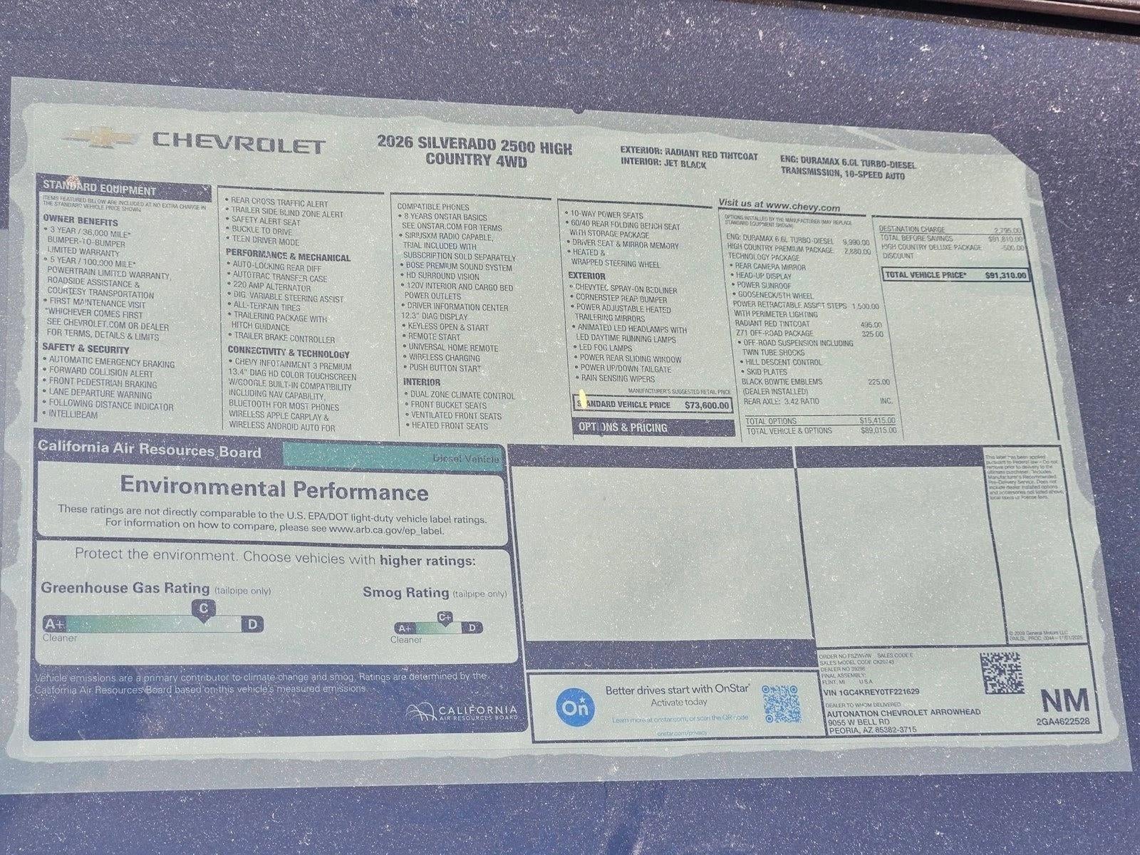 2026 Chevrolet Silverado 2500 HD High Country