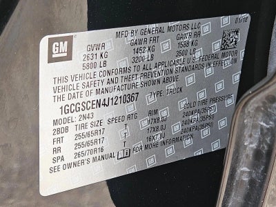 2018 Chevrolet Colorado 2WD LT