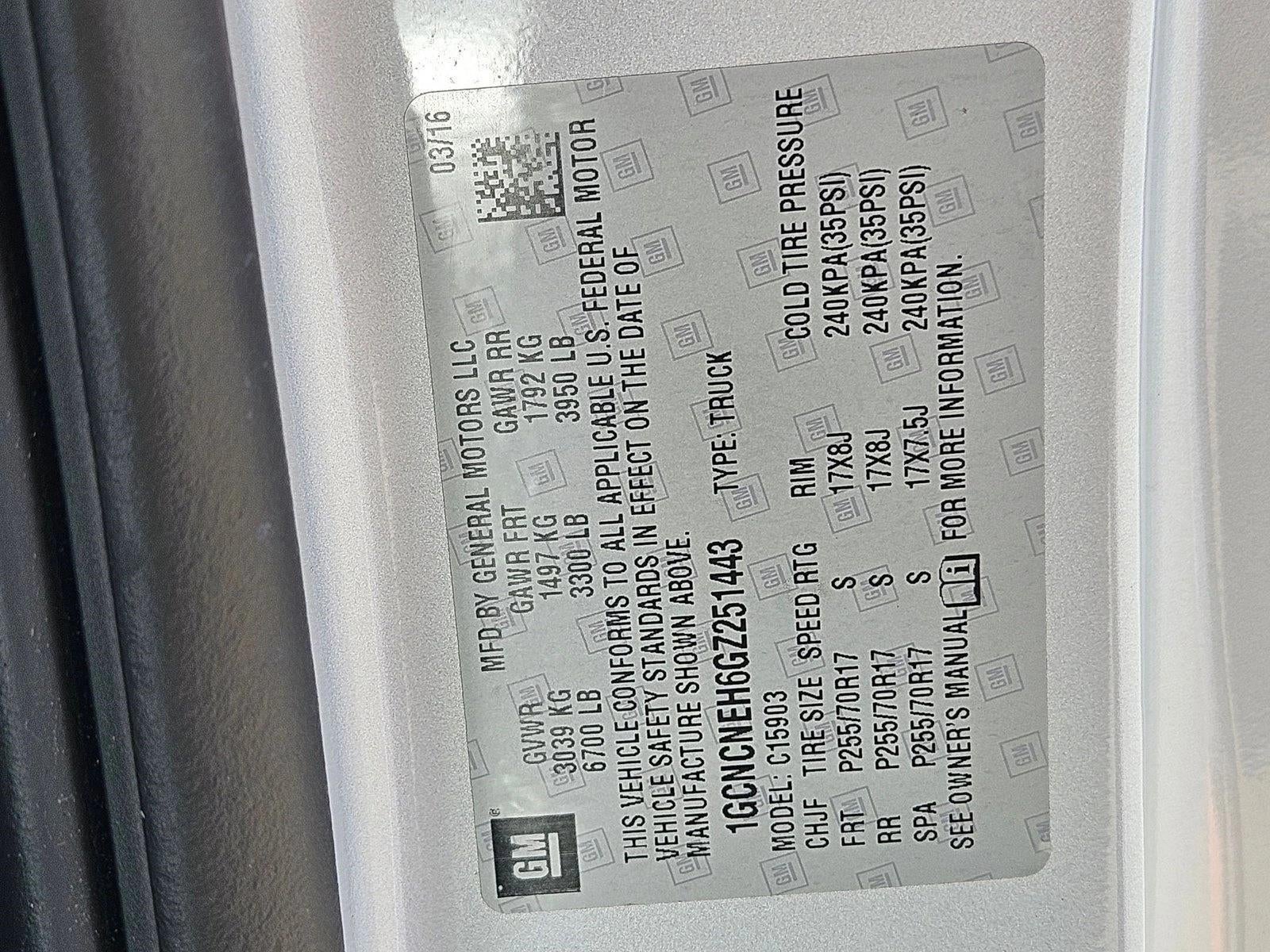 2016 Chevrolet Silverado 1500 Work Truck