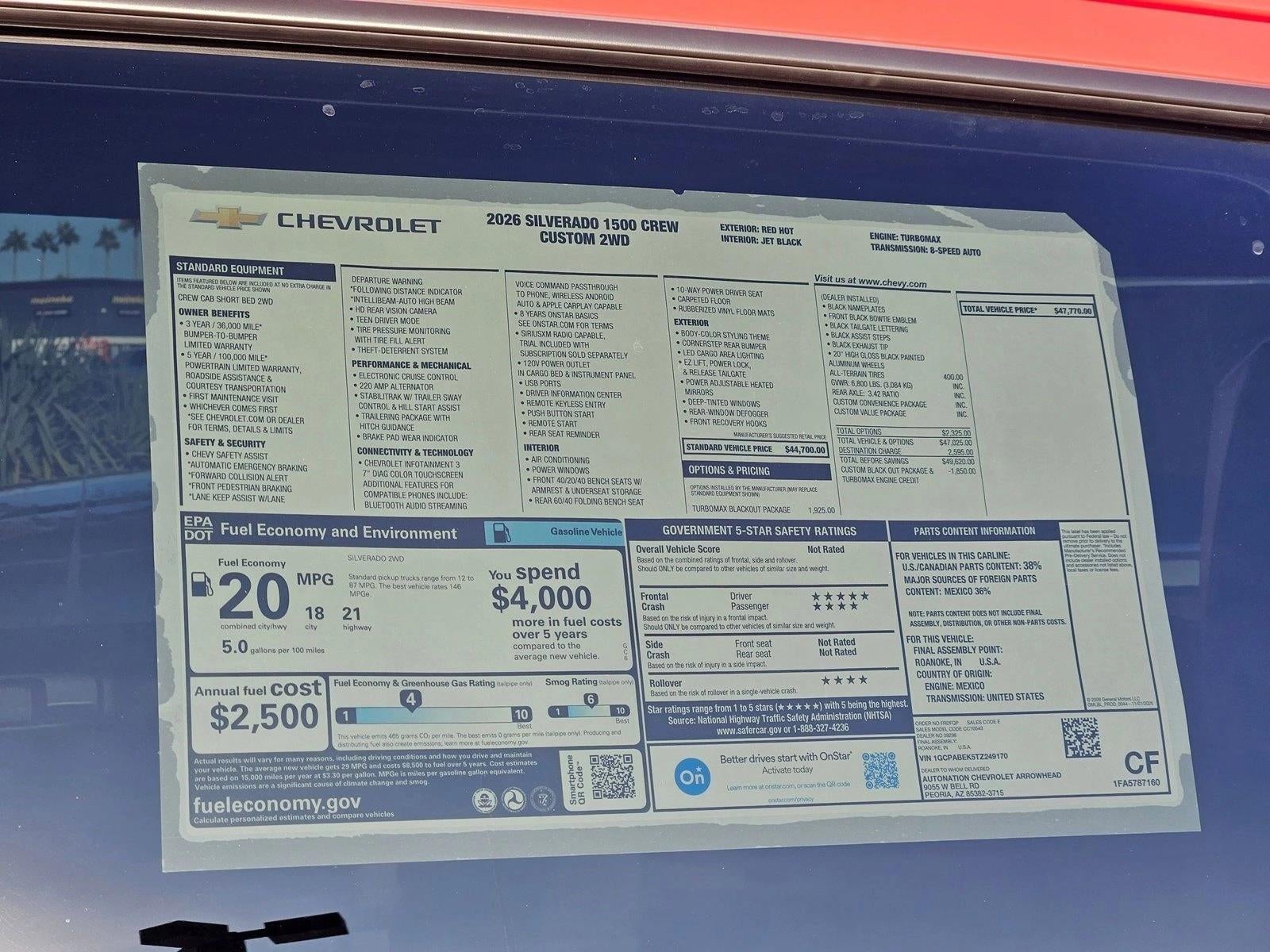 2026 Chevrolet Silverado 1500 Custom