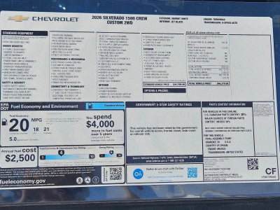 2026 Chevrolet Silverado 1500 Custom