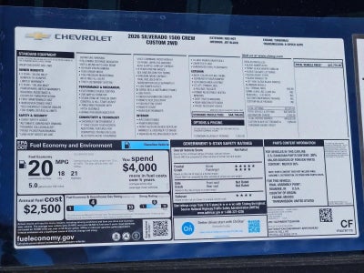 2026 Chevrolet Silverado 1500 Custom