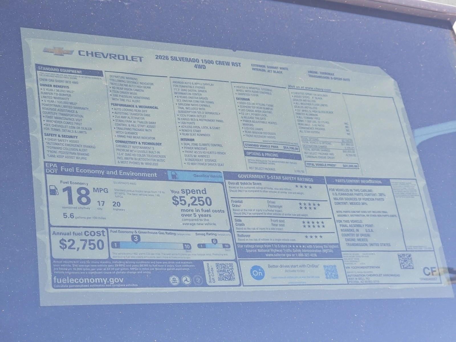 2026 Chevrolet Silverado 1500 RST