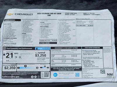 2026 Chevrolet Colorado WT