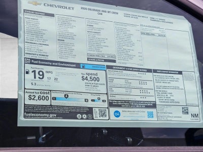 2026 Chevrolet Colorado WT