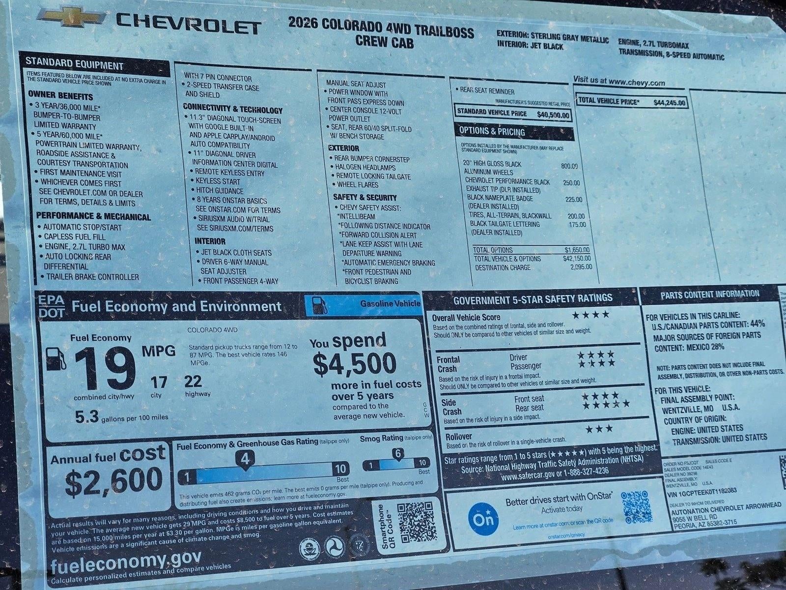 2026 Chevrolet Colorado Trail Boss